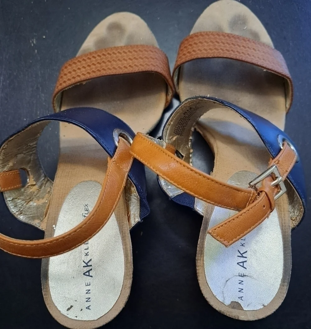 Anne Klein Iflex Atkaye  Cork Wedge Sandal